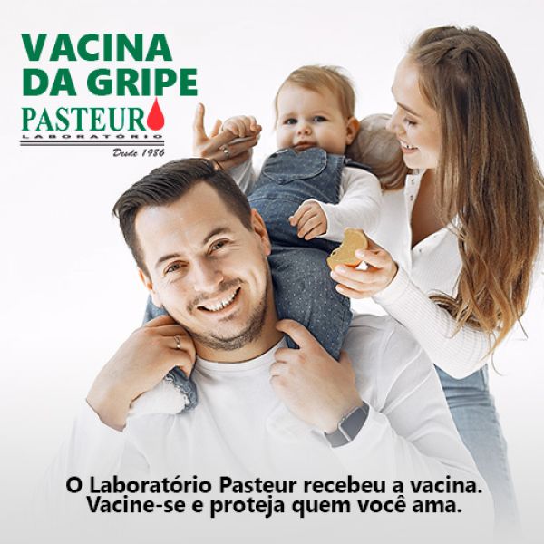  O laboratório Pasteur recebeu a vacina. 