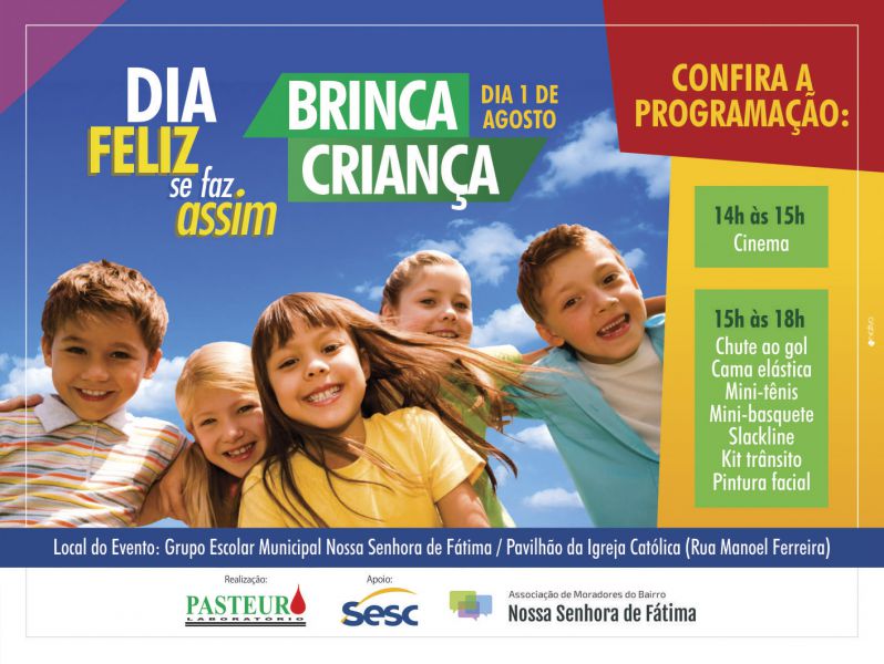 Projeto “Dia Feliz se faz Assim” acontece hoje no Nossa Senhora de Fátima