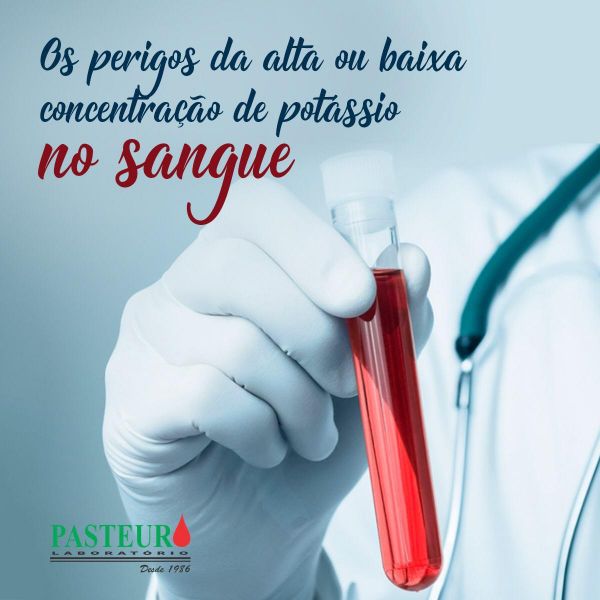 Os perigos da alta ou baixa concentração de potássio no sangue.